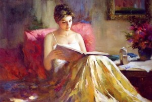 reading impression-lady-another