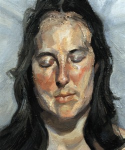 Lucian Freud. Fine Art. Woman with Eyes closed, 2002.